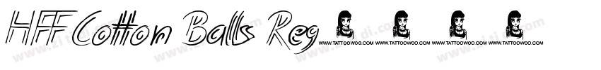 HFF Cotton Balls Reg字体转换